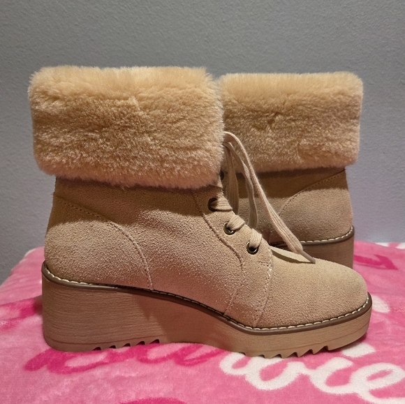 Style & Co Women's Iggyy Lace-Up Wedge Boots, Size 6M - Picture 6 of 9